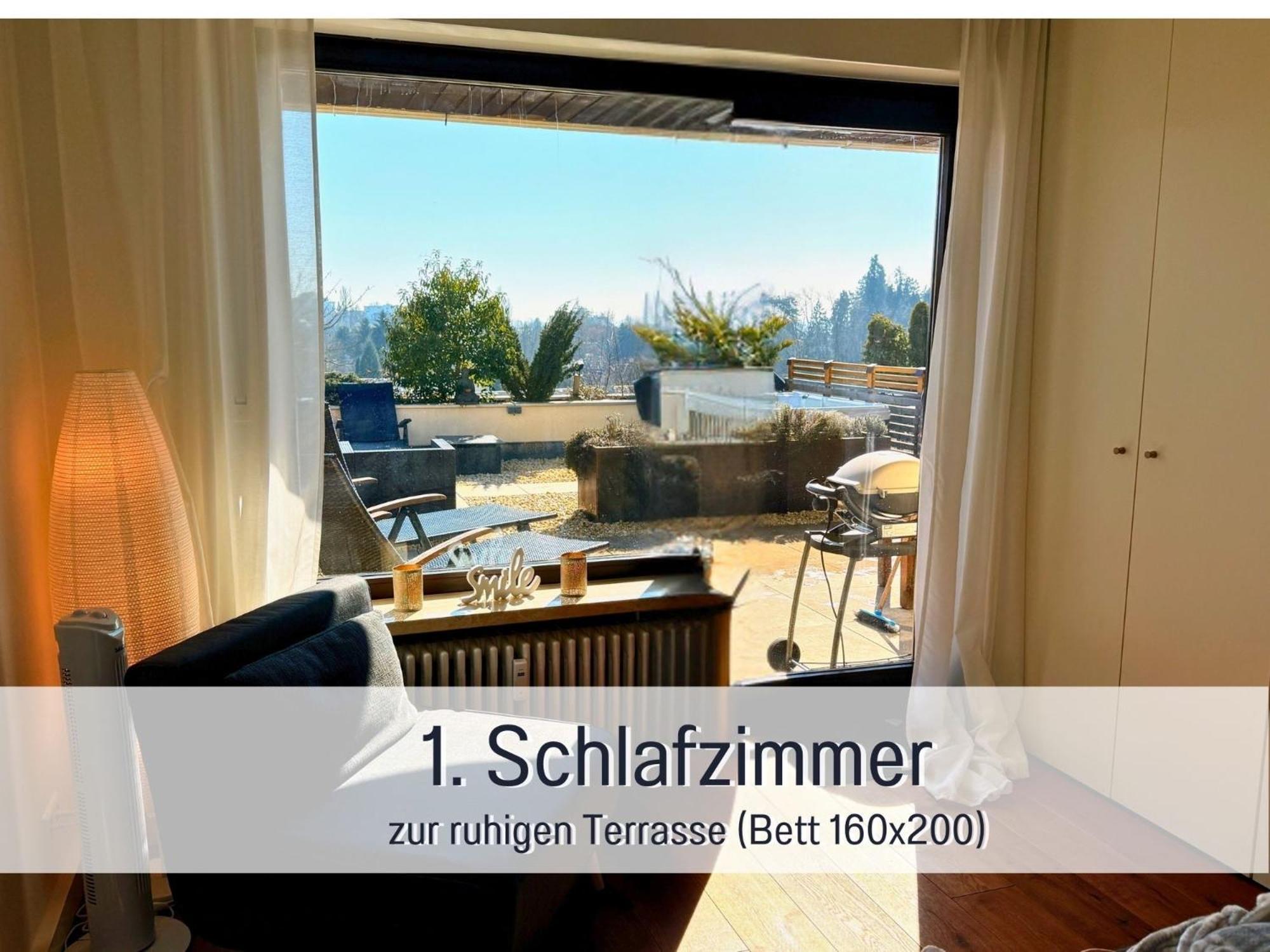 Sonnenterrasse - 3 Schlafzimmer, Whirlpool & Alpenblick - Perfekt Fuer Romantik Oder Familienurlaub Mit Kind , Hund Willkommen By Ferienwohnenamsee - Апартаменты Иберлинген